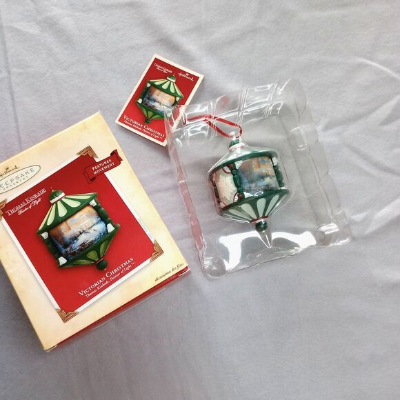 Hallmark Keepsake Ornament Vtg 2004 Thomas Kinkade Victorian Christmas w/ Box - Picture 5 of 9